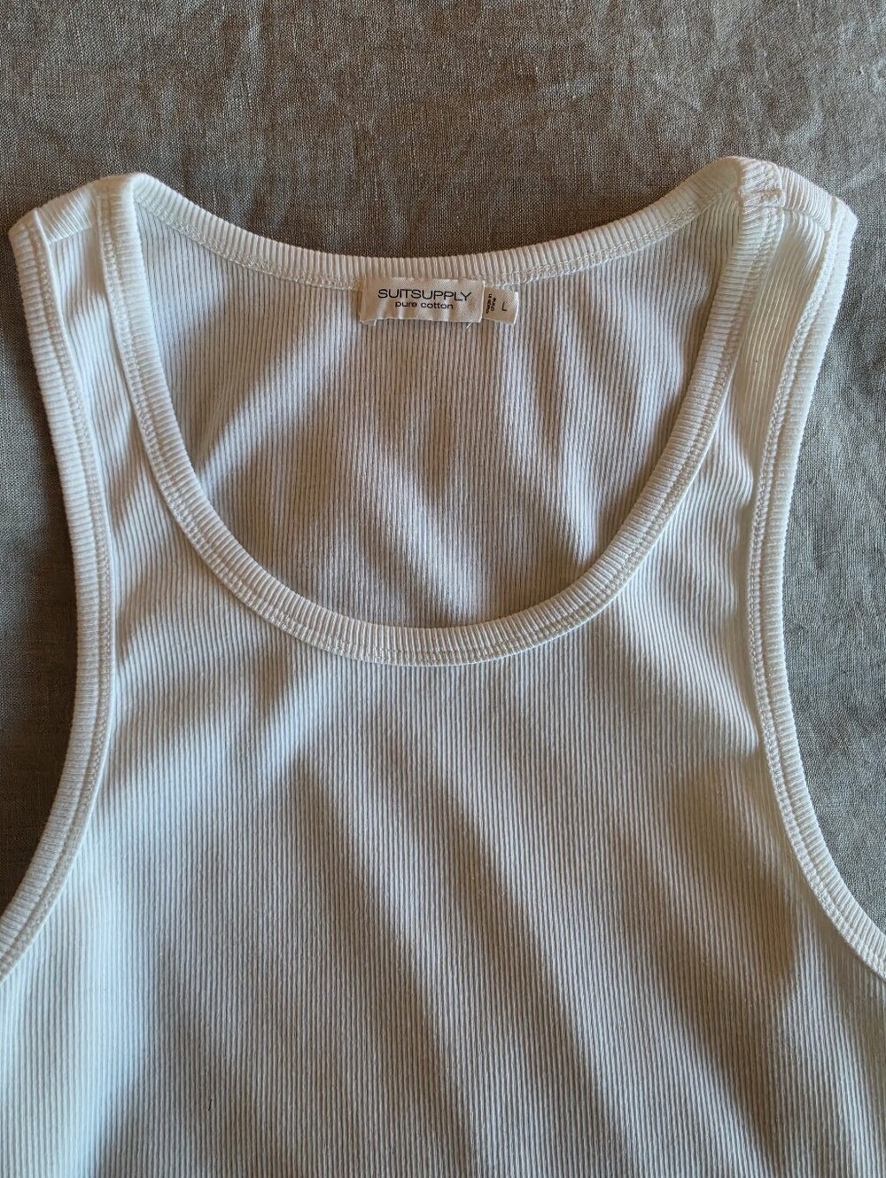 SuitSupply White Tank Top